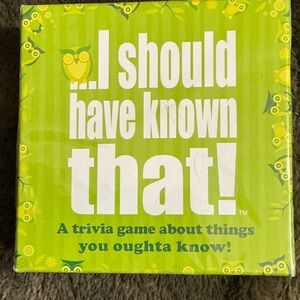 I Should Have Known That! Trivia Game - Green